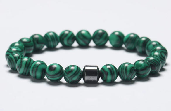 Beaded Stone Bracelet Handmade Fashion Geometric Style Unisex