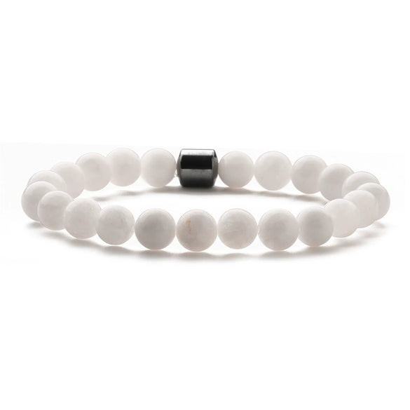Beaded Stone Bracelet Handmade Fashion Geometric Style Unisex