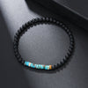 Beaded Turquoise Tiger Eye Stone Handmade Geometric Style Unisex Bracelet