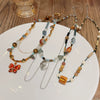 Beaded Women's Middle Ancient Style Handmade Necklace With Animals And Zodiac Pattern