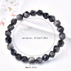 Beaded Woven Bracelet Tiger Eye Stone Black Agate Geometric Handmade For Men And Women