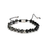 Beaded Woven Bracelet Tiger Eye Stone Black Agate Geometric Handmade For Men And Women