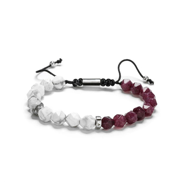 Beaded Woven Bracelet Tiger Eye Stone Black Agate Geometric Handmade For Men And Women