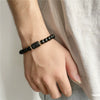 Beads Elastic Bracelet Synthetic Stone Geometric Twelve Constellations Handmade Unisex