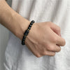 Beads Elastic Bracelet Synthetic Stone Geometric Twelve Constellations Handmade Unisex