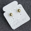 Beanie Earrings Alloy Imitation Platinum Dropshaped Electroplating