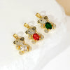 Bear Shaped Copper Jewelry Accessories With Microinlaid Colored Zirconium For Diy Jewelry Electroplated Animal Zodiac Style