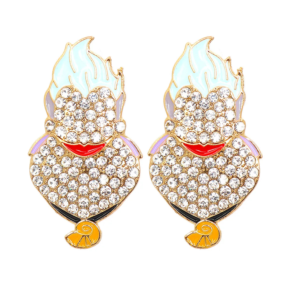 55622 Beautiful Creative Cartoon Funny Personalized Earrings Halloween Ghost Festival Earrings