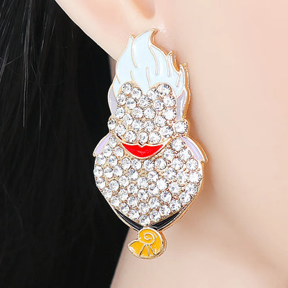 55622 Beautiful Creative Cartoon Funny Personalized Earrings Halloween Ghost Festival Earrings