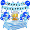 Beer Festival Party Decorations With Round Latex Balloons And Flag Banner Celebration Supplies Set