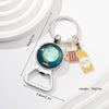 Beer Keychain Pendant Bottle Opener Metal Zinc Alloy Key Ring