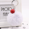 Bell Fur Ball Plush Keychain Pendant For Wholesale