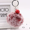 Bell Fur Ball Plush Keychain Pendant For Wholesale