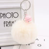 Bell Fur Ball Plush Keychain Pendant For Wholesale
