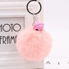 Bell Fur Ball Plush Keychain Pendant For Wholesale