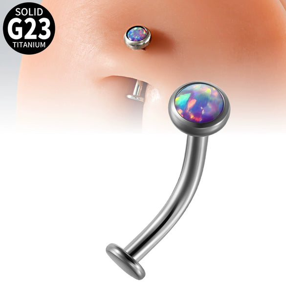 Belly Button Ring And Eyebrow Nail G23 Titanium Alloy Ushaped Human Body Puncture Jewelry Unisex Fashion