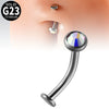 Belly Button Ring And Eyebrow Nail G23 Titanium Alloy Ushaped Human Body Puncture Jewelry Unisex Fashion