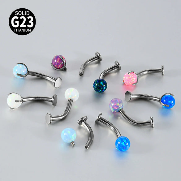 Belly Button Ring And Eyebrow Nail G23 Titanium Alloy Ushaped Human Body Puncture Jewelry Unisex Fashion