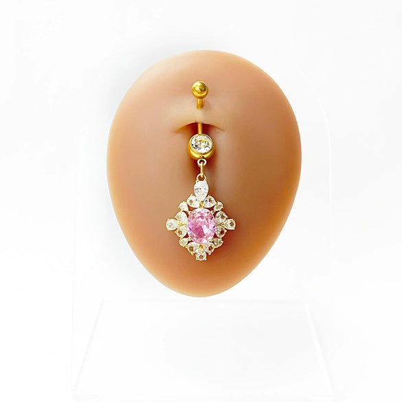 Belly Button Ring Stainless Steel Heartshaped Electroplating Unisex