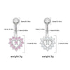Belly Button Ring Zinc Alloy Heart Shape Human Body Piercing