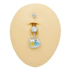 Belly Button Ring Zinc Alloy Heart Shape Unisex Alien Style