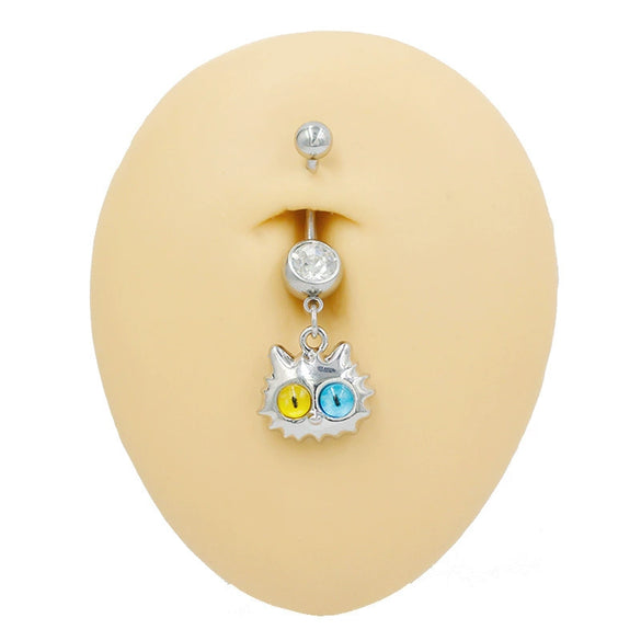 Belly Button Ring Zinc Alloy Heart Shape Unisex Alien Style