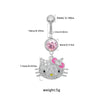 Belly Button Ring Zinc Alloy Heart Shape Unisex Alien Style