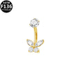 Belly Button Ring Zinc Alloy Heart Shape Unisex Puncture Jewelry