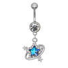 Belly Ring Jewelry Zinc Alloy Heart Shape Flash Butterfly Style Unisex