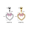 Belly Ring Zinc Alloy Heartshaped Piercing