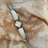 Belt Bracelet Watch Women Medieval Style Alloy Stainless Steel Four Leaf Clover Flower Shape