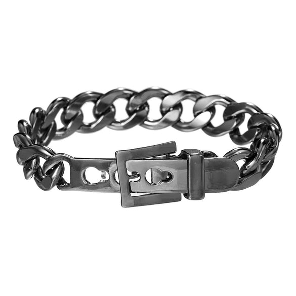 Belt Buckle Bracelet Metal Geometric Handmade Unisex