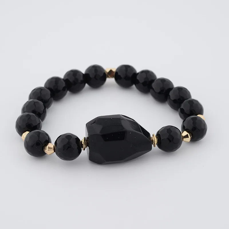 Simple Style Commute Round Agate Beaded Women'S Bracelets