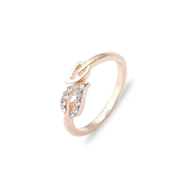 Best Selling Leaf Rhinestone Peach Heart Adjustable Knuckle Ring Female Flash Diamond Love Ring