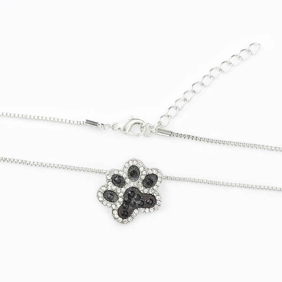 Best Selling Studded Cat Dog Claw Pendant Necklace Cat Paw Print Necklace Ankle Necklace Clavicle Chain