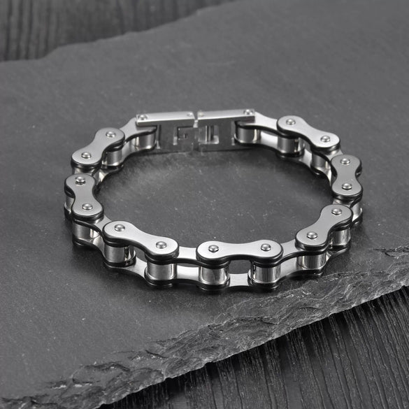 Bicycle Chain Bracelet Titanium Steel Geometric Men's Electroplated Personality Rock Style