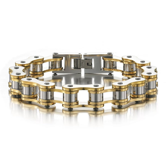 Bicycle Chain Bracelet Titanium Steel Geometric Men's Electroplated Personality Rock Style
