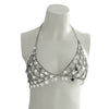 Bikini Accessories Handmade Plastic Resin Star Sequins Chest Chain For Women