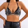 Bikini Accessories Handmade Plastic Resin Star Sequins Chest Chain For Women