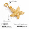 Bikini Buckle Jewelry Accessories Stainless Steel Electroplated With Flowers Love Pattern Ocean Style Minimalist Natural