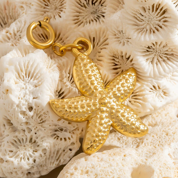 Bikini Buckle Jewelry Accessories Stainless Steel Electroplated With Flowers Love Pattern Ocean Style Minimalist Natural