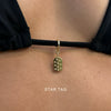 Bikini Buckle Pendant Necklace Stainless Steel Geometric Electroplated