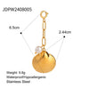 Bikini Connection Buckle Jewelry Accessories Stainless Steel Pearl Electroplated