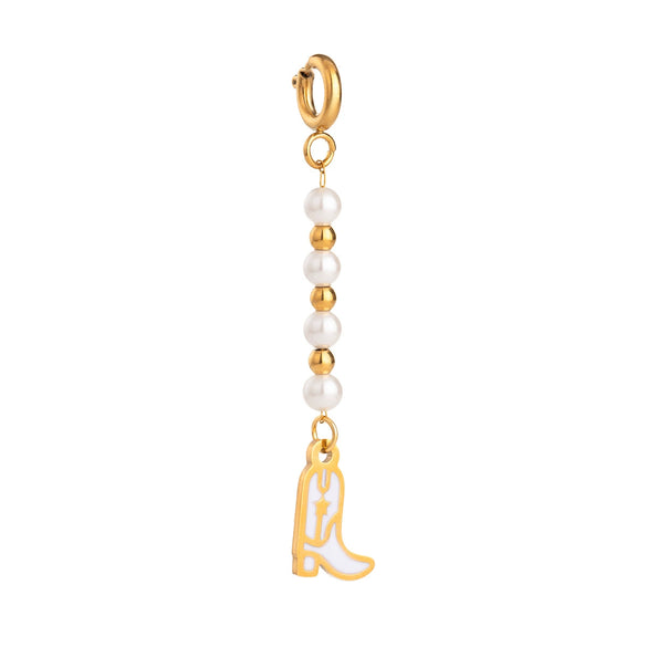 Bikini Connection Buckle Jewelry Pendant Accessories Stainless Steel Oil Drop Vacation Style Electroplated