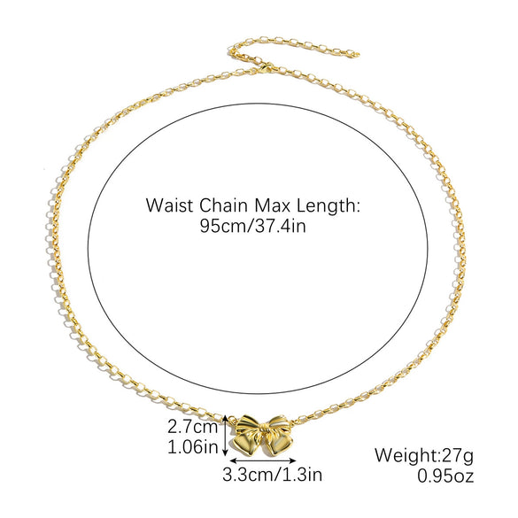 Bikini Navel Waist Chain Metal Multi Layer Pearl All Match Style
