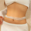 Bikini Waist Chain Metal Beaded Body Chain For Female
