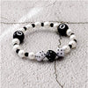 Billiards Bracelet Stone Alloy Geometric Cross Enamel Handmade Unisex