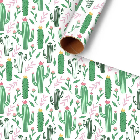 Birthday Cactus Printing Candy Coated Paper Party Gift Wrapping Supplies