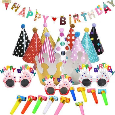Birthday Cartoon Style Letter Holiday Daily Party Decorative Props