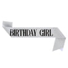 Birthday Crown Shoulder Strap Set Alloy Gold Powder Electroplating Simple Geometric Style For Girls